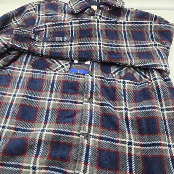 Freedom Foundry Men’s Super Plush Casual Outdoorsy Rugged Sherpa L Flannel NEW - Picture 6 of 13